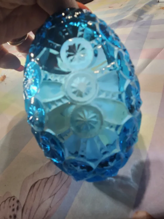 L.E. Smith Colonial Blue Moon & Stars Trinket Dish / Ashtray - Picture 6 of 6